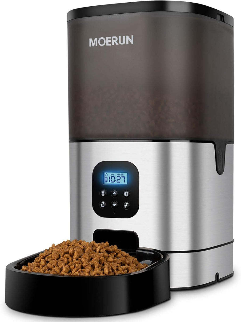 Automatic Dog Feeder 9L Automatic Cat Feeders Food Dispenser Automatic Timed Pet Feeder Dual Powered Mode Programmable Portion Control 20S Voice Recorder for Cats and Dogs