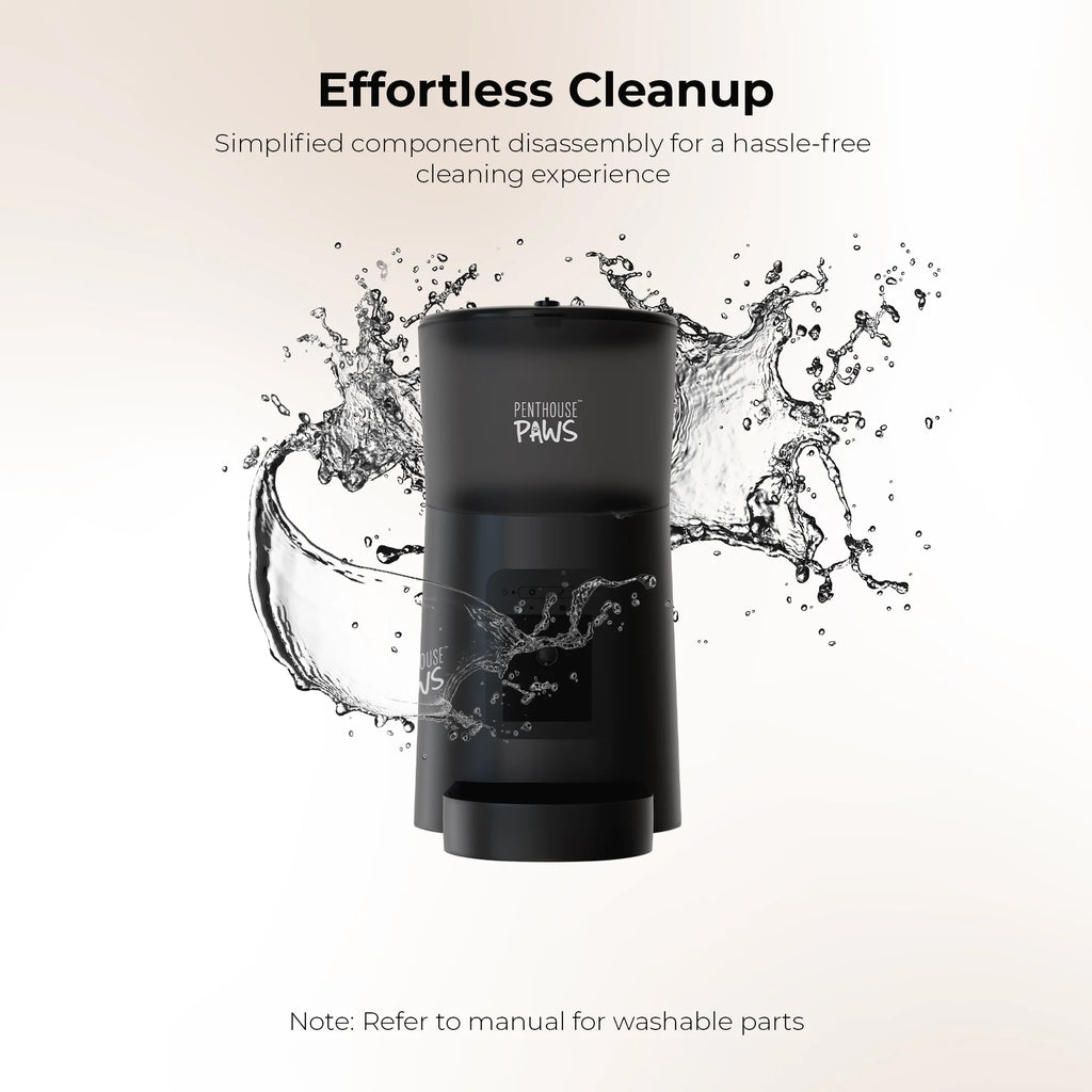 ® Smart HD Feeder, Automatic Pet Food Dispenser, 6L, 1080P Camera, 2-Way Audio, Backup Power, 15 Meals/Day, Black, for Cat & Dog