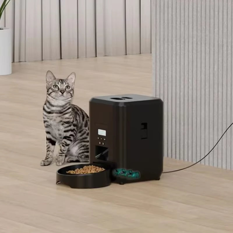 2L Push Button USB Automatic Pet Feeder Smart Cat Feeder Slow Dog Feeder with Timer Pet Feeder Pet Supplies Food Bowl